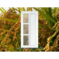 Vchodové dvere Loni 3Glass pravé 88x200 cm biele